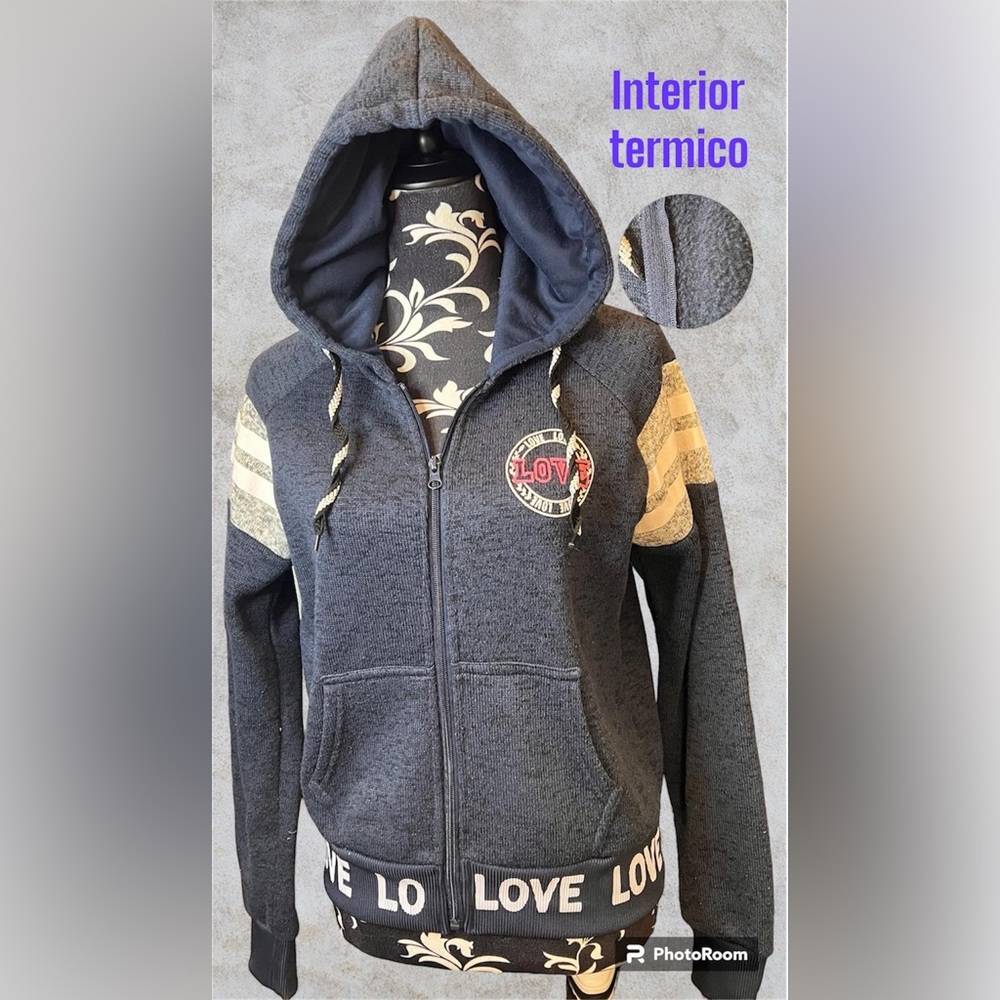fleece lined jacket with hood